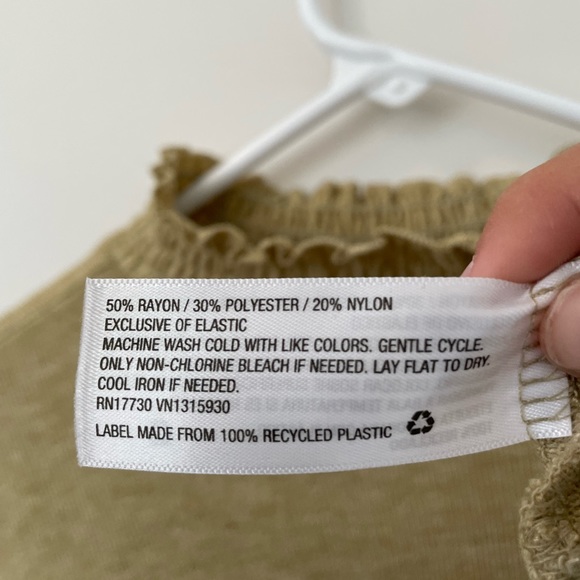 RUCHED GREEN/YELLOW LONG SLEEVE SHIRT - Picture 5 of 7